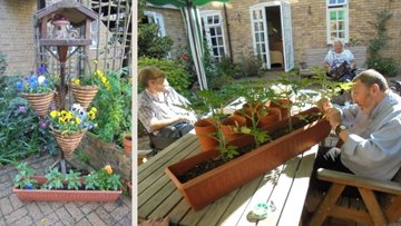 The Elms care home celebrates garden competition win